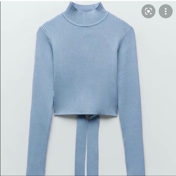 Stunning baby blue Zara turtleneck - Picture 1 of 3